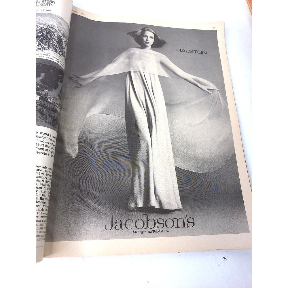 Vintage 1975 Harper's Bazaar Magazine Liza Minnelli Jerry Hall Fashion - Picture 9 of 11